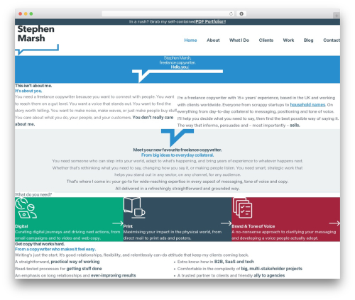 Theme WordPress GeneratePress - stephenmarshcopywriter.co.uk