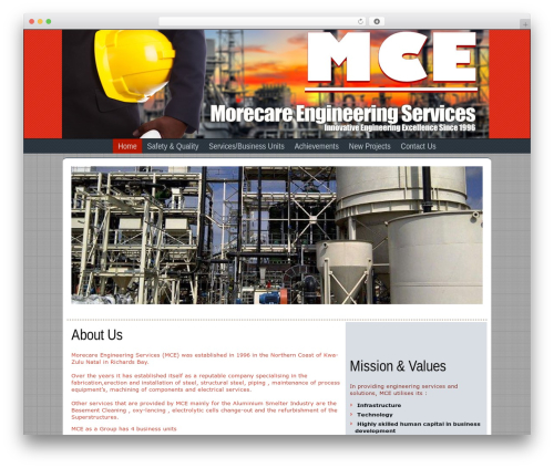Theme WordPress MCE - mceservices.co.za