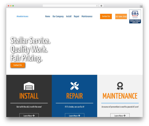 WordPress theme Bootstrap Basic4 - absolutegaragedoor.com WordPress theme Bootstrap Basic4 - absolutegaragedoor.com