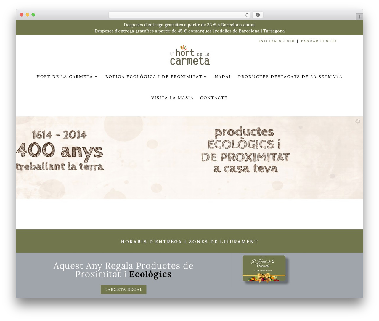 WordPress theme Divi - hortdelacarmeta.com