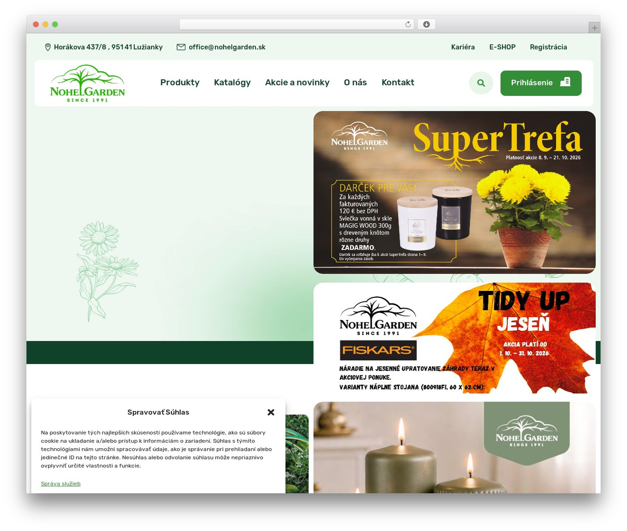 WordPress theme Gettree - nohelgarden.sk