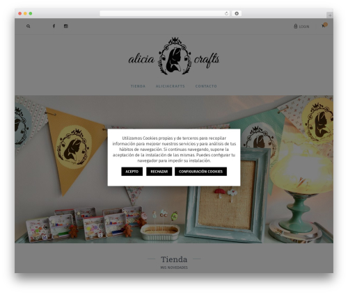 Beatrix WordPress theme design - aliciacrafts.com