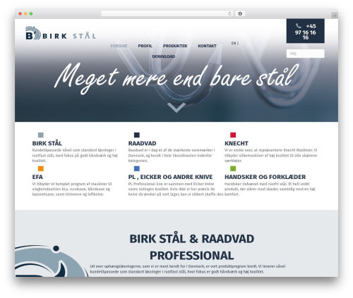 Beaver Builder Theme WordPress theme - birk-staal.dk