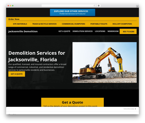 Beaver Builder Theme WordPress theme - demolition-jacksonville.com