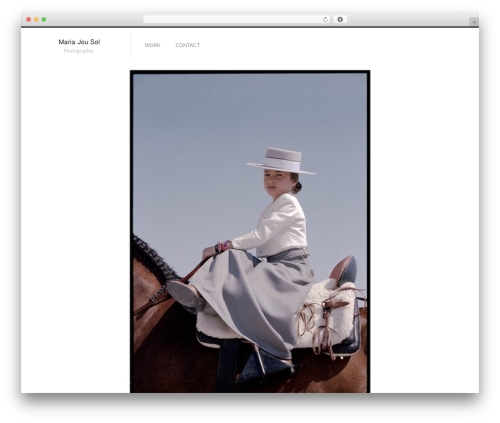 Fluxus WordPress theme - mariajousol.com