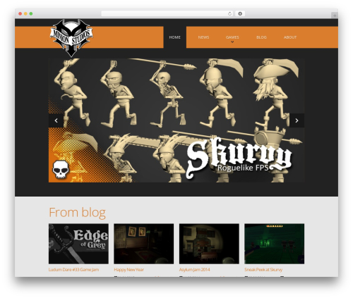 Minion Studios WordPress theme - minionstudios.com