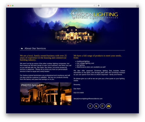 Moonlighting WordPress theme - moonlightingofthewoodlands.com