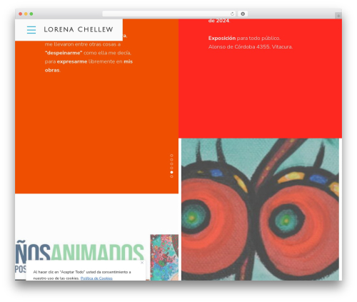 Vivian WordPress theme - lorenachellew.com