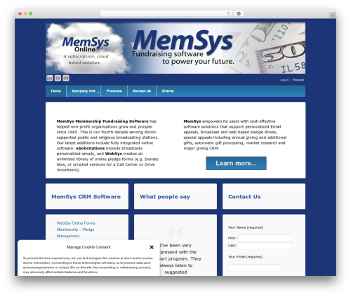 WordPress theme Responsive Pro - HDS Style - memsys.com