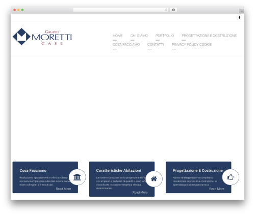 WP theme Moretti - moretticase.it