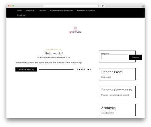 Writee WordPress blog theme - advocacianotavel.com