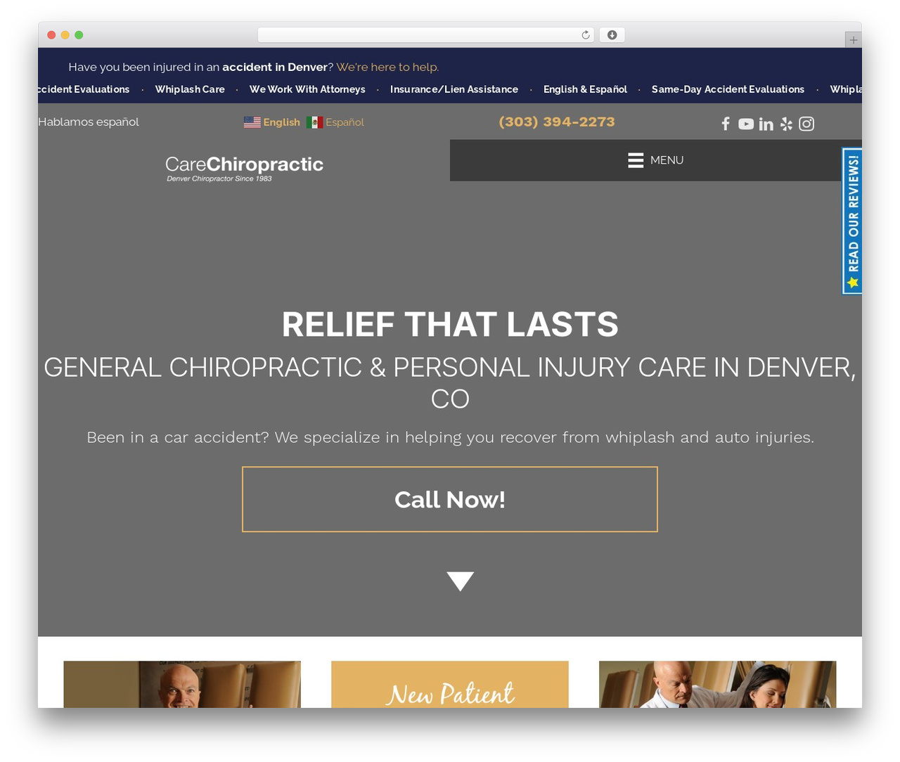 Inception Websites Child Theme WordPress theme - carechiropractic.com