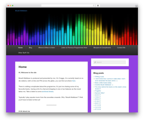 Catch Evolution WordPress theme - mouthmeltdown.com