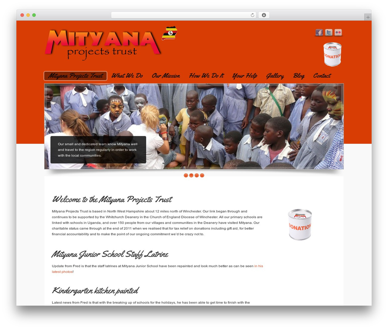 Challenge theme WordPress - mityana-projects-trust.co.uk