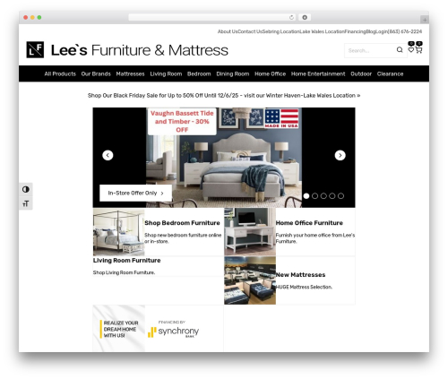 Default Theme WordPress store theme - leesfurniturestore.com