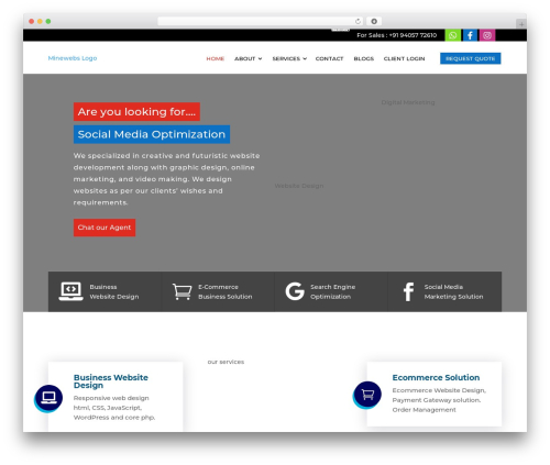 Divi mad menu WordPress plugin - minewebs.com