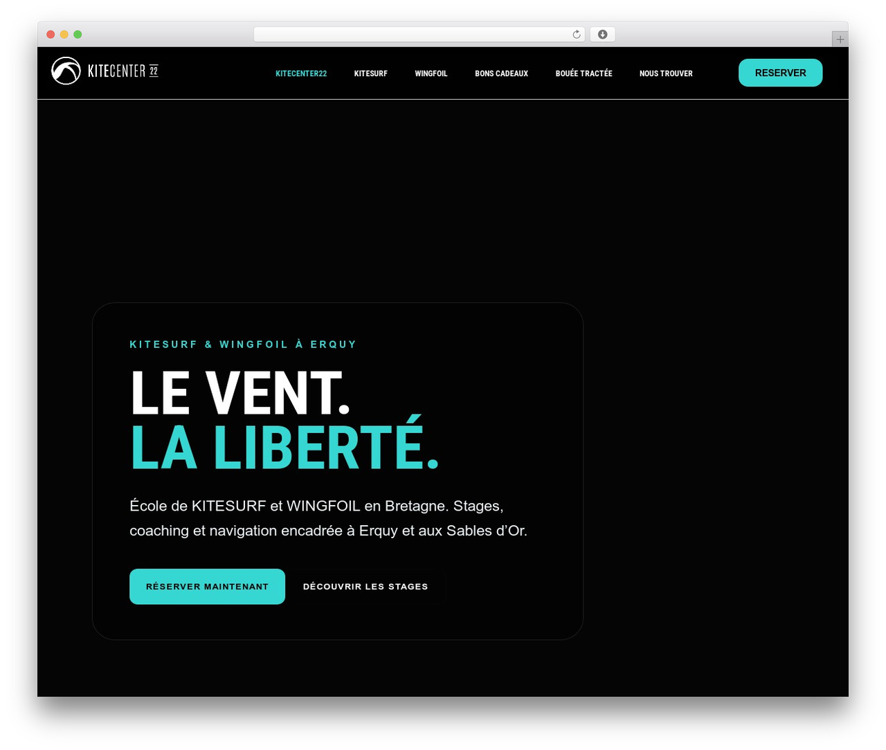 Hello Elementor theme WordPress - kitecenter22.fr