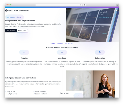 Saasify theme WordPress - loyaltycapital.tech