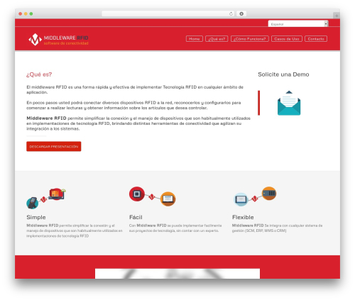 WebFlow best WordPress theme - middlewarerfid.com