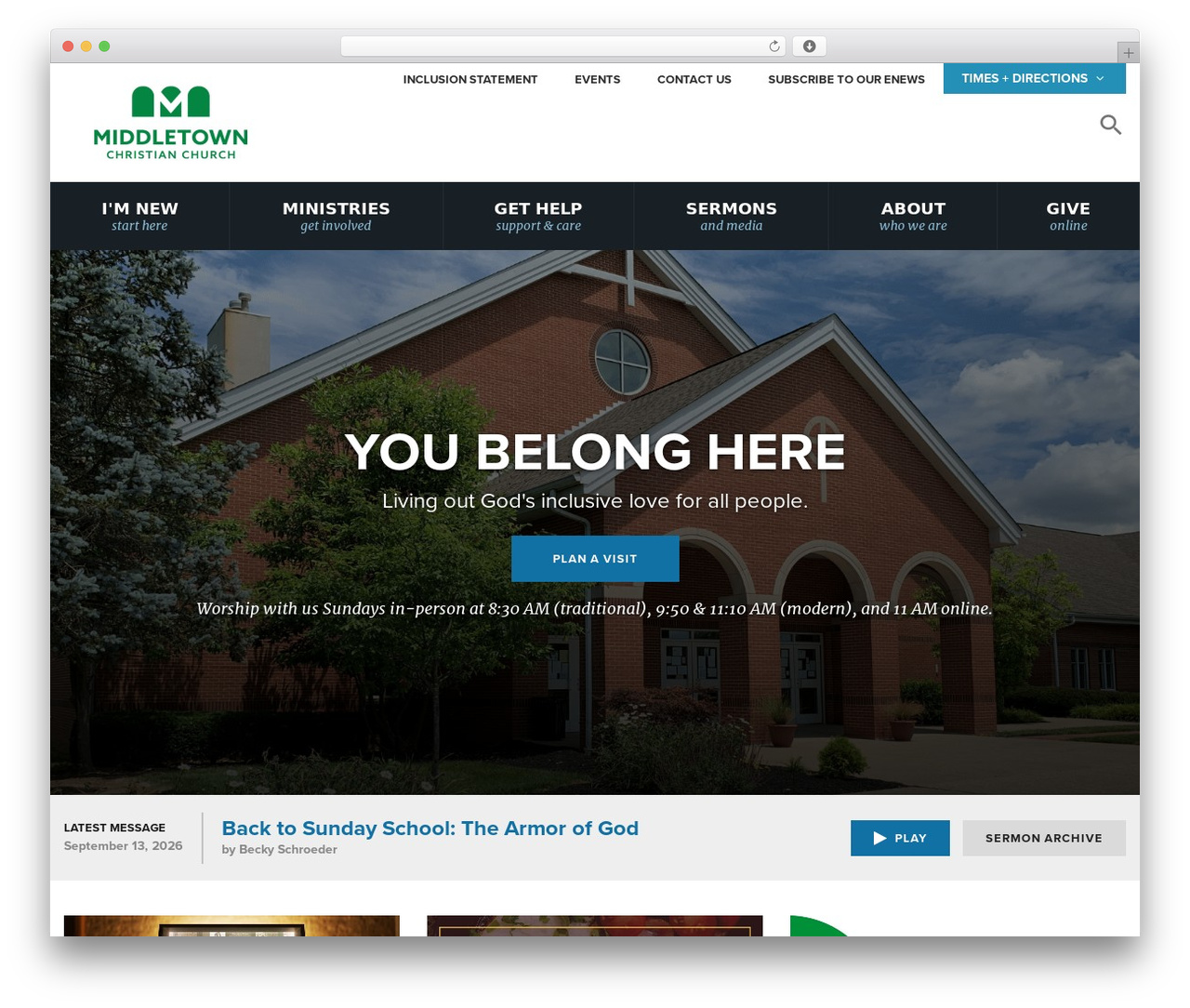 WordPress theme Clearful Framework - middletownchristian.org