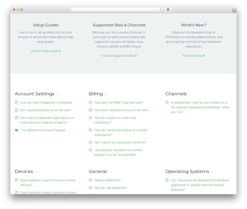 WordPress theme Flatbase - mediahint.support