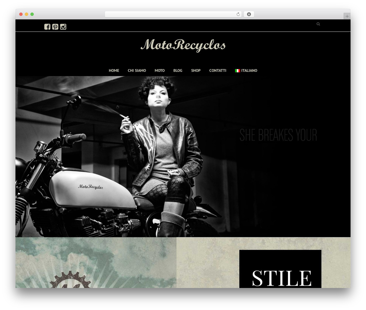 WordPress theme LaBomba - motorecyclos.com