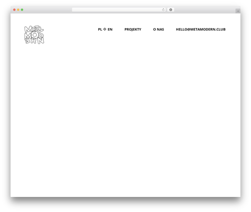 WordPress theme Tapir Studio - metamodern.club
