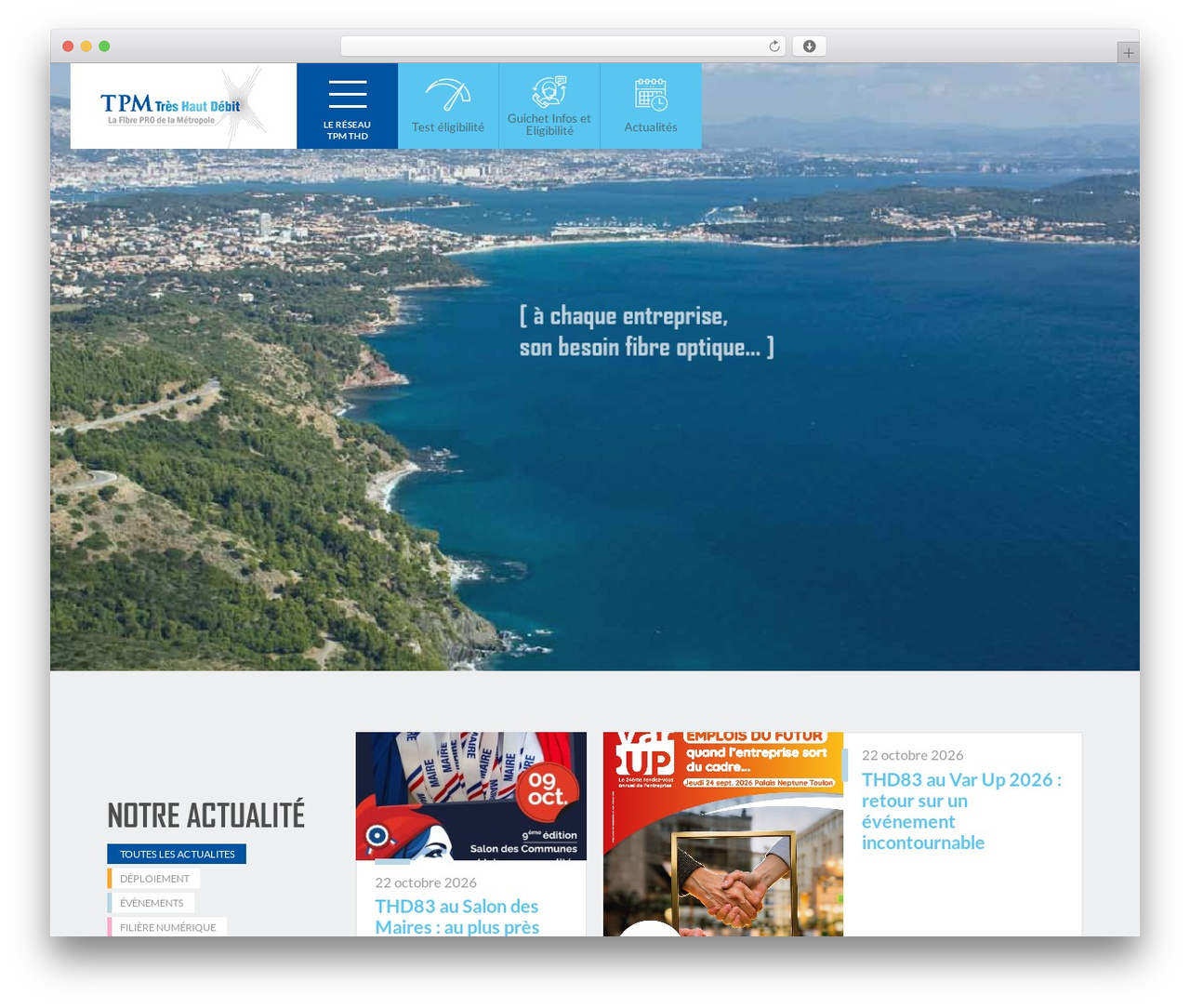 WordPress website theme Object23 - tpm-thd.fr