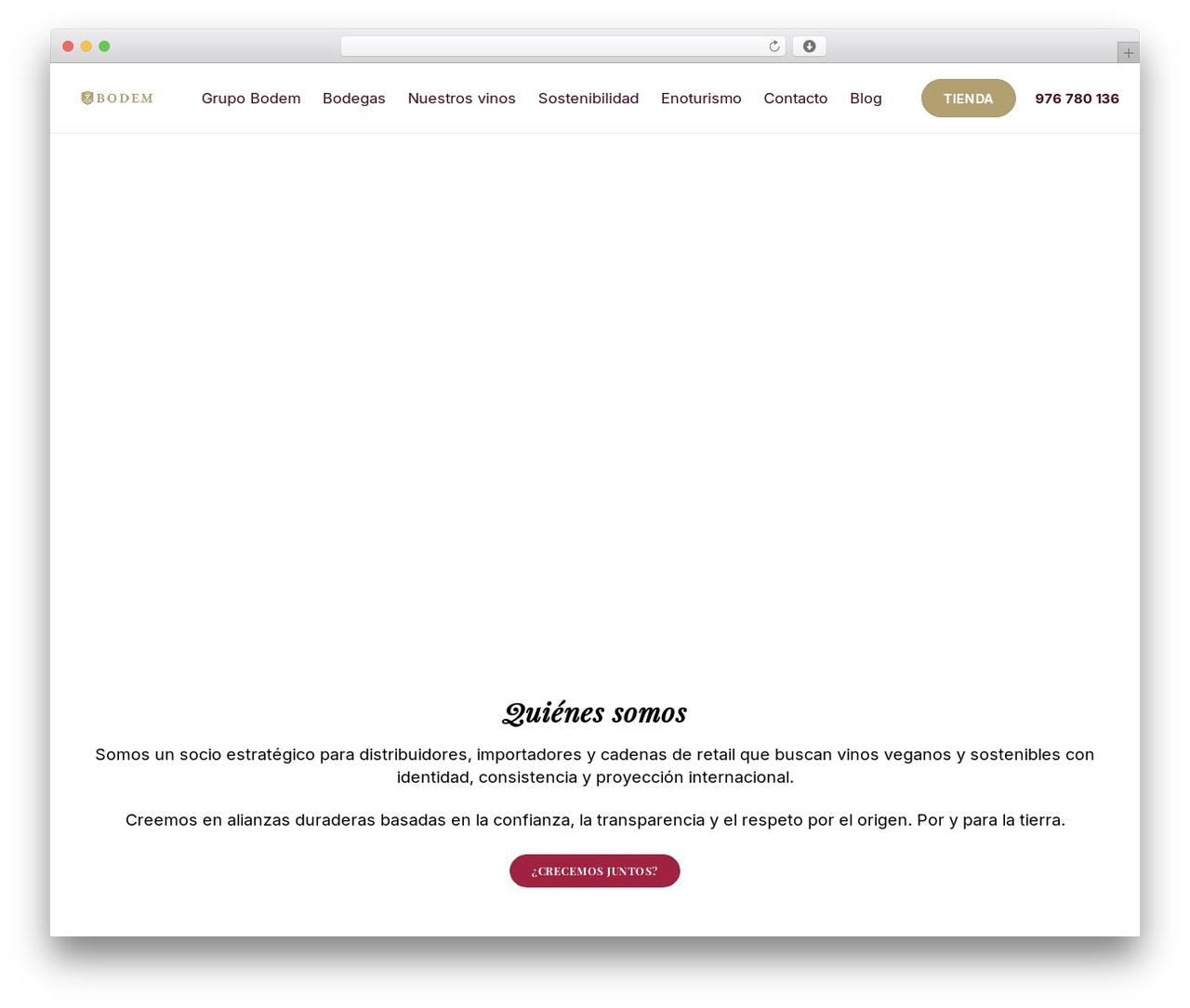 Zephyr WordPress theme - bodembodegas.com