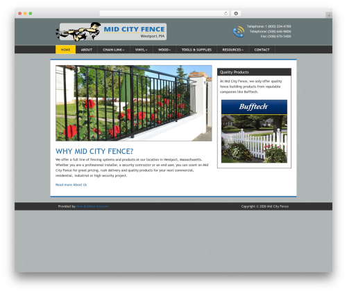Catalyst WP theme - midcityfence.com