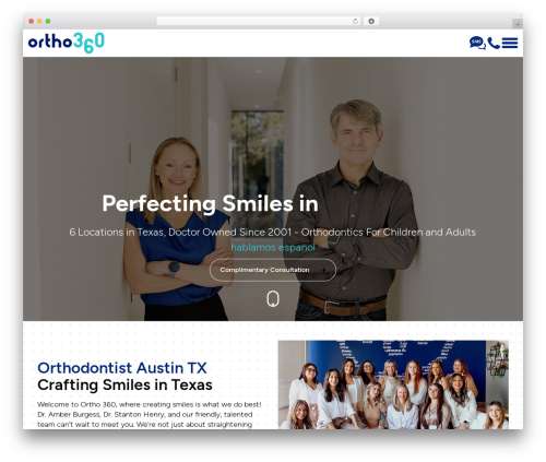 Duptronics WordPress theme - ortho360.com