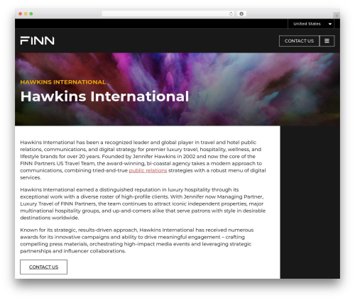 FinnPartners.com theme WordPress - hawkpr.com