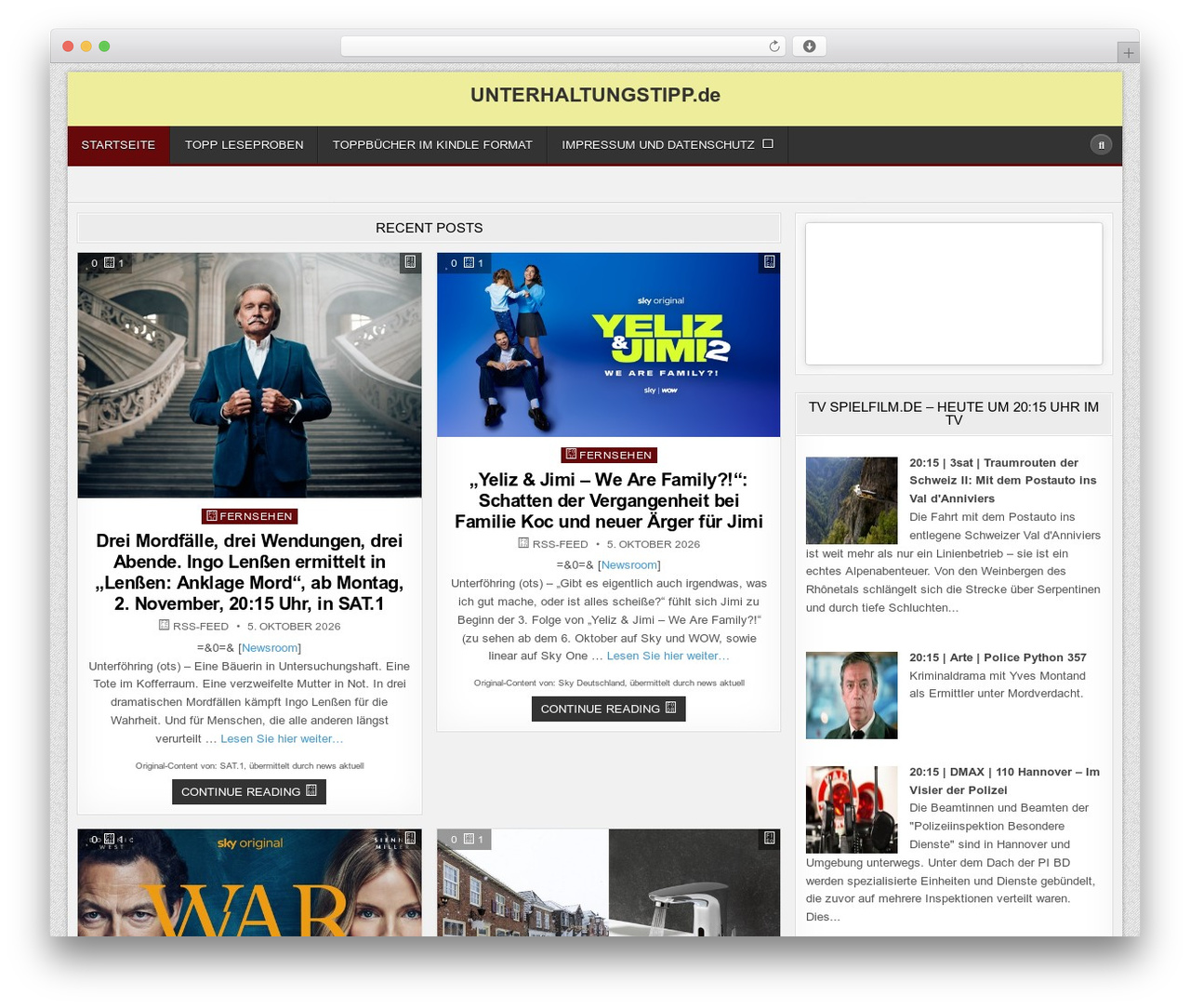 Theme WordPress BoldWP PRO - unterhaltungstipp.de Theme WordPress BoldWP PRO - unterhaltungstipp.de