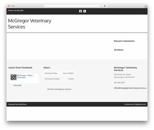 WordPress theme Medi - mcgregorveterinaryservices.com