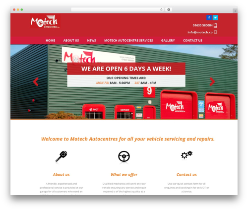 WordPress theme Motech Theme - motech.co