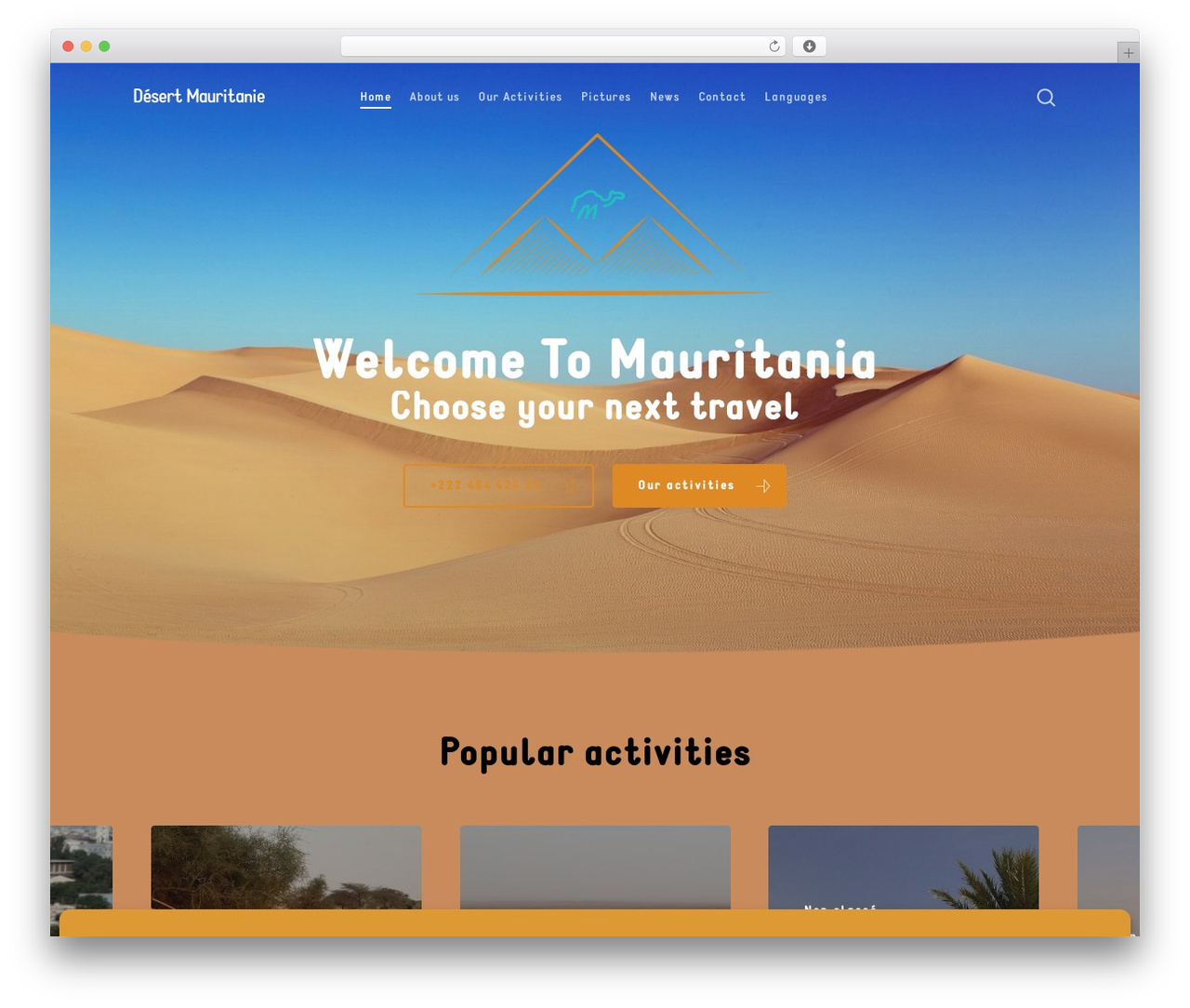 WordPress theme Salient - desertmauritanie.com