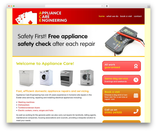 Bookly addon customer cabinet WordPress plugin - appliance-care.co.uk