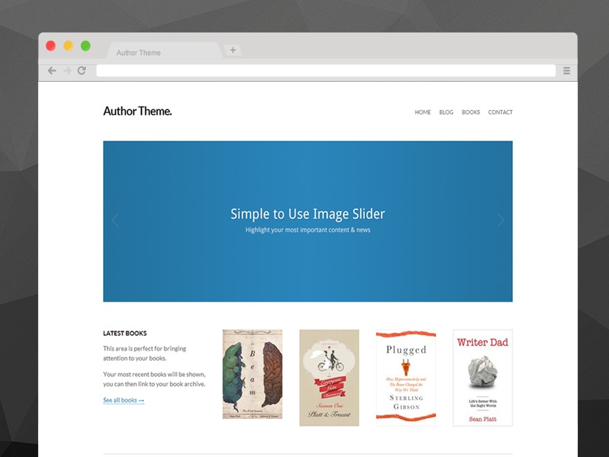 Author Theme WordPress theme by Danny Cooper
