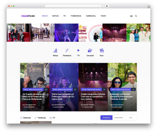 Bazinga theme WordPress - claudiaperalta.com.mx