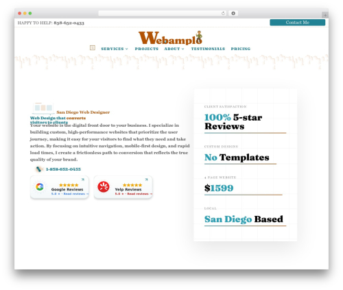 Best WordPress theme Divi - webamplo.com