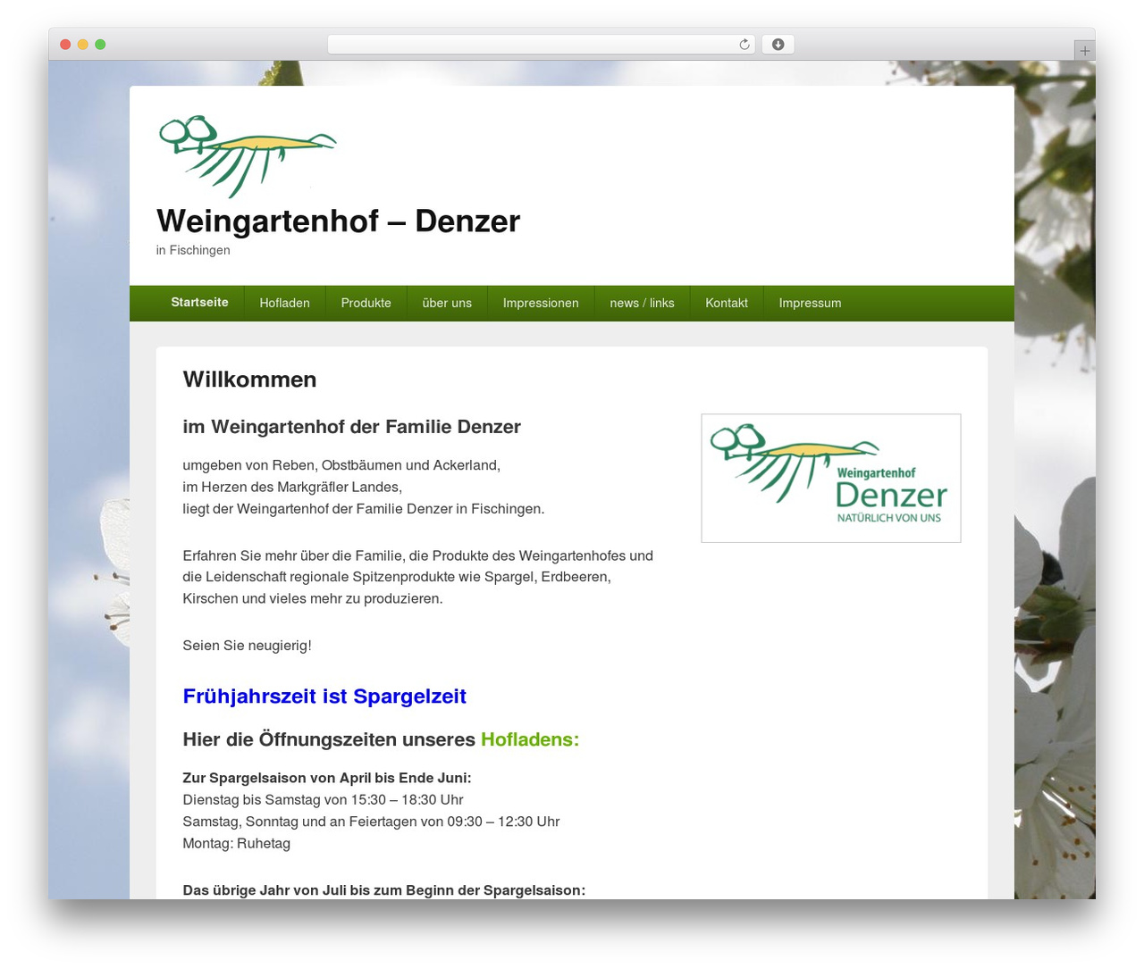 Catch Box WordPress template - weingartenhof.de