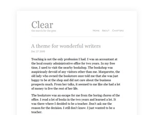 Clear WordPress theme
