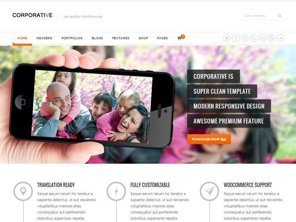 Corporative theme WordPress by Ridwanreedwan