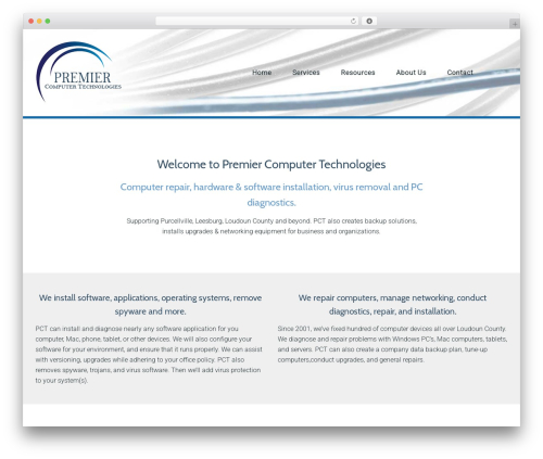 DynamiX WordPress theme - premiercomputertechnologies.com