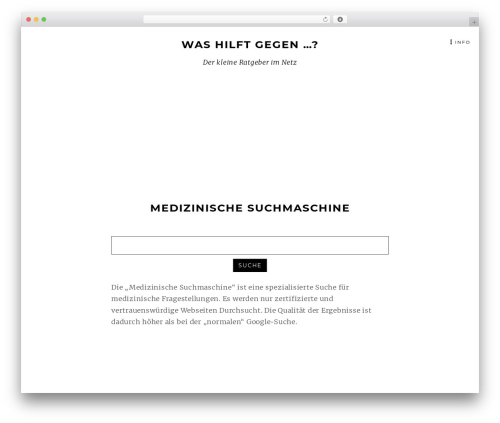 Munsa Lite free WordPress theme - washilftgegen.com