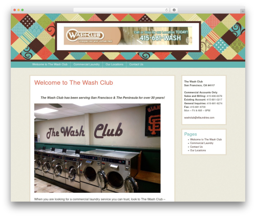 Patchwork WordPress theme - washclubsf.com