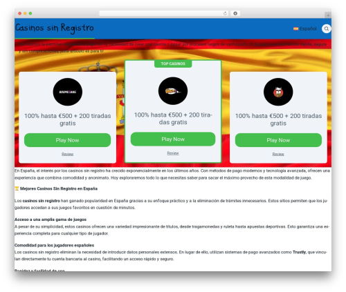 PokaTheme WordPress theme - casinossinregistro.com