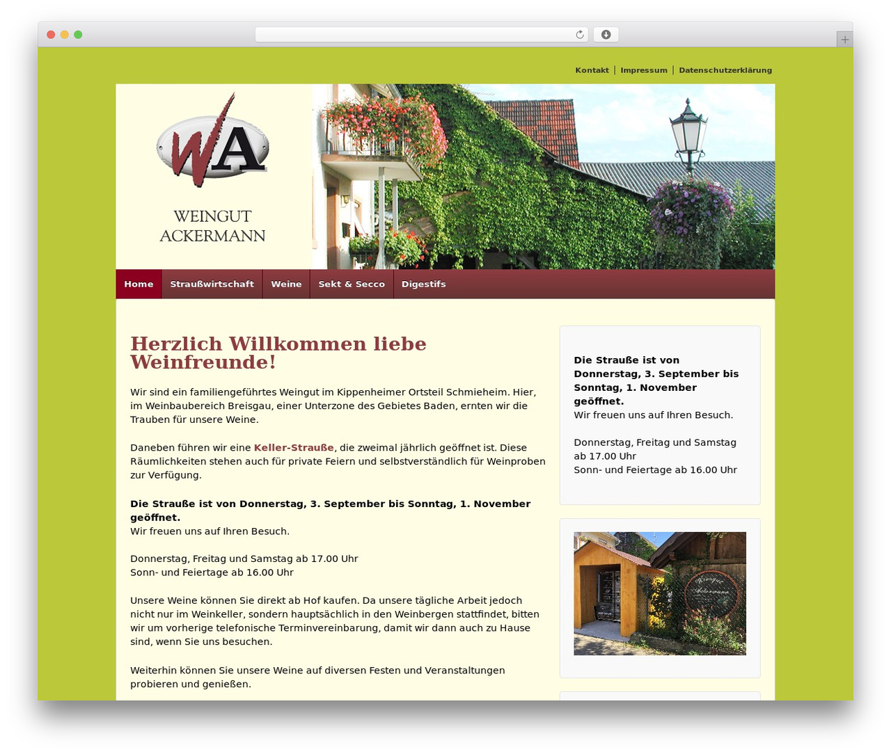 Responsive Pro WordPress shop theme - weingut-ackermann.com