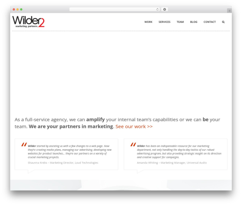 Rework theme WordPress - wilder2.com