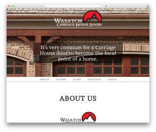 SCRN WordPress page theme - wasatchcarriagehousedoors.com